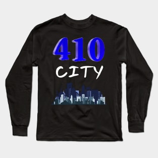 410 CITY BALTIMORE DESIGN Long Sleeve T-Shirt